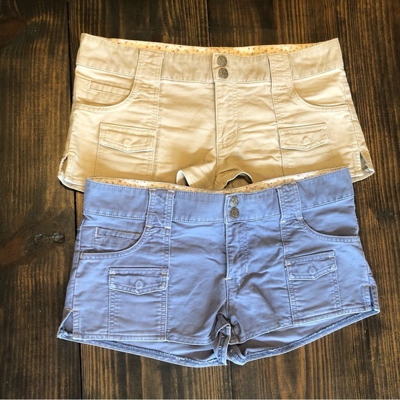 Hollister Shorts Y2k Hollister Ribbed Utility Low Rise Cargo Shorts